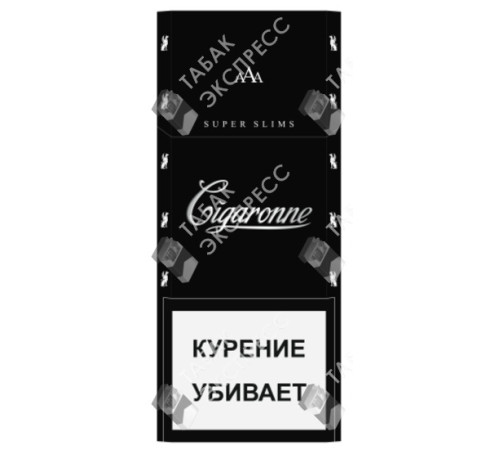 Сигареты Cigaronne Super Slims Black